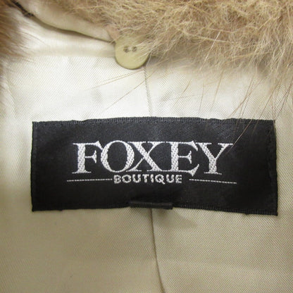 FOXEY BOUTIQUE セーブルファー シルク ダウンコート