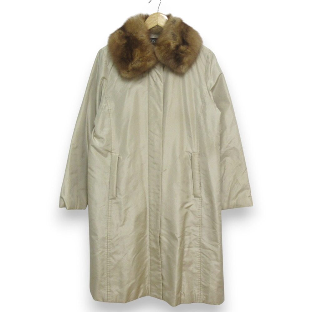 FOXEY BOUTIQUE セーブルファー シルク ダウンコート