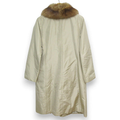 FOXEY BOUTIQUE セーブルファー シルク ダウンコート