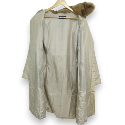 FOXEY BOUTIQUE セーブルファー シルク ダウンコート