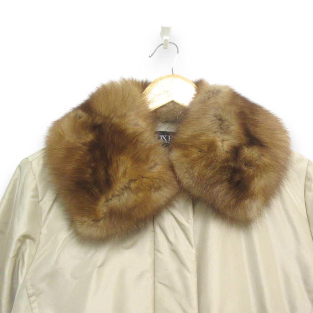 FOXEY BOUTIQUE セーブルファー シルク ダウンコート