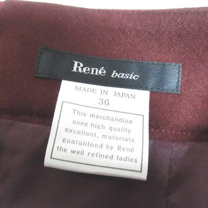 Rene ベーシック シルク ライン フレア スカート