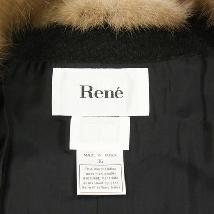 Rene RISSUE ファブリック 100% カシミア コート
