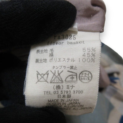 ミナ ペルホネン フラワー バスケット ウール シルク ドレス