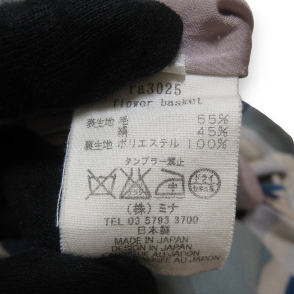 ミナ ペルホネン フラワー バスケット ウール シルク ドレス