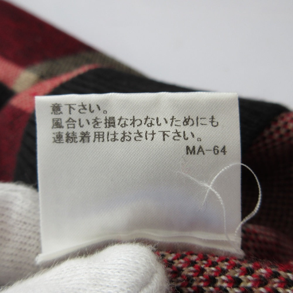 ブルーレーベル クレストブリッジ チェックニットプルオーバー