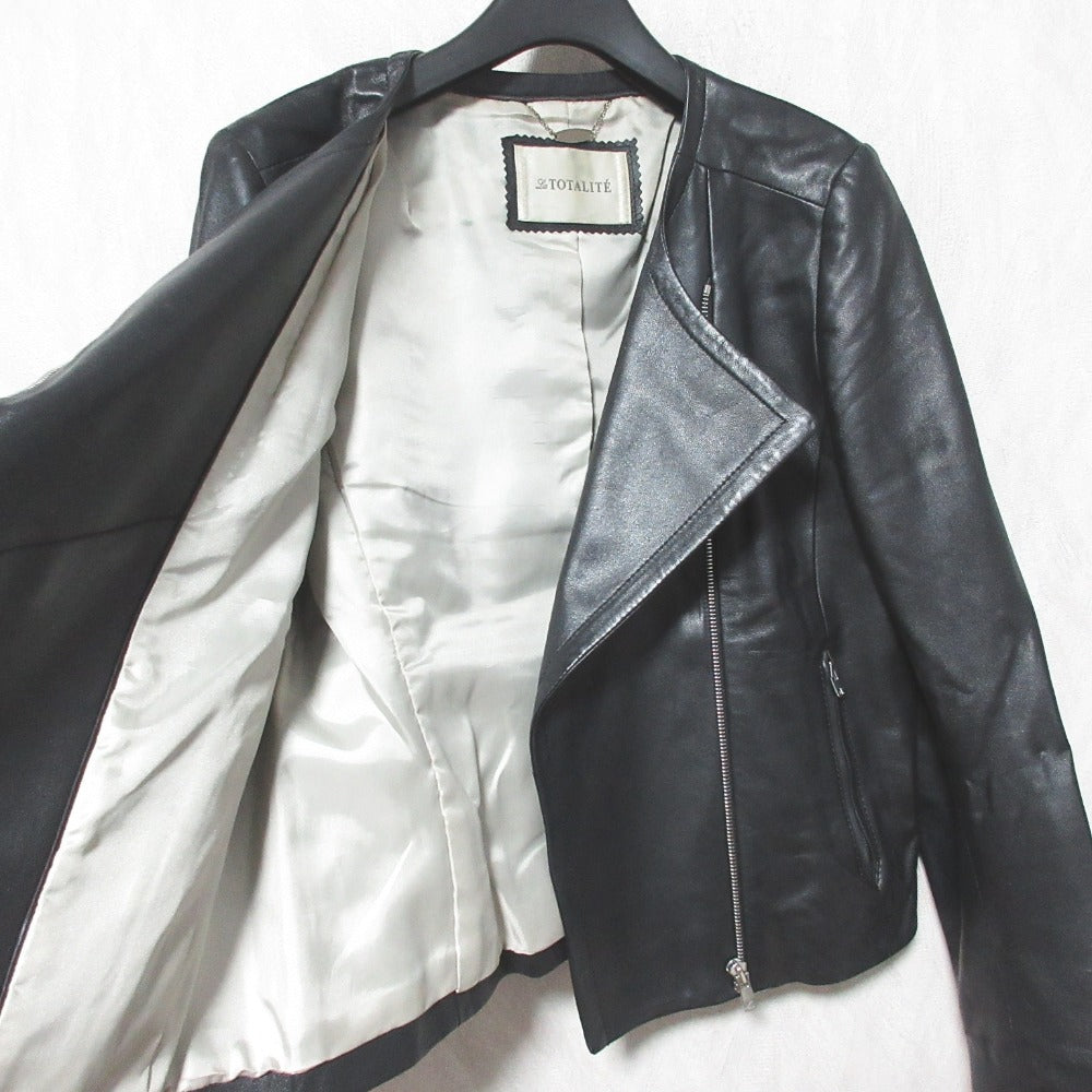 ラトータリテ ラムレザーライダースジャケット