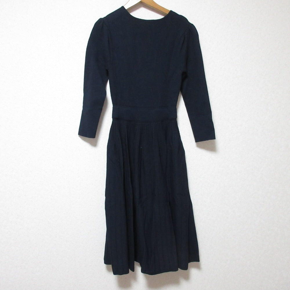 CELFORD プリーツ見えニットワンピース