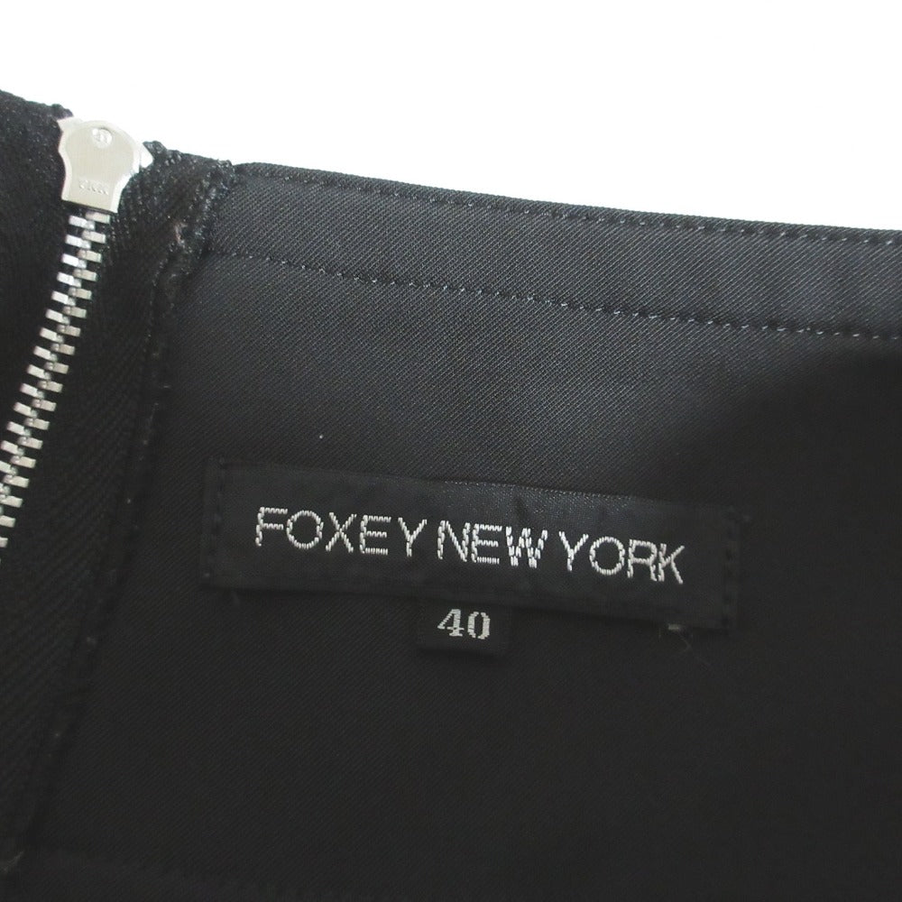 FOXEY NEW YORK ボックス プリーツ スカート