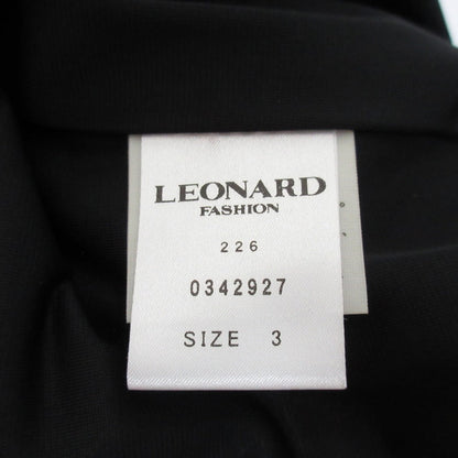 LEONARD フラワー プリント ウール スカート