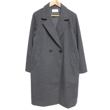 GLOBAL WORK ハウンドトゥース ストレッチ コート