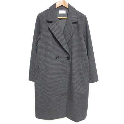 GLOBAL WORK ハウンドトゥース ストレッチ コート