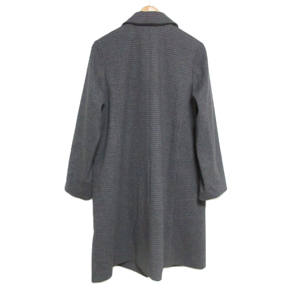 GLOBAL WORK ハウンドトゥース ストレッチ コート