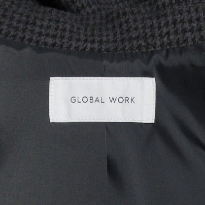 GLOBAL WORK ハウンドトゥース ストレッチ コート