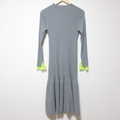 CELFORD クロシェ レース リブ ニット ドレス