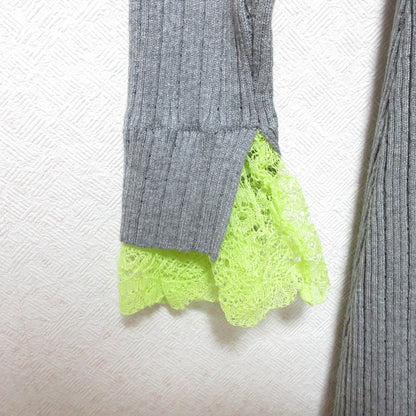 CELFORD クロシェ レース リブ ニット ドレス