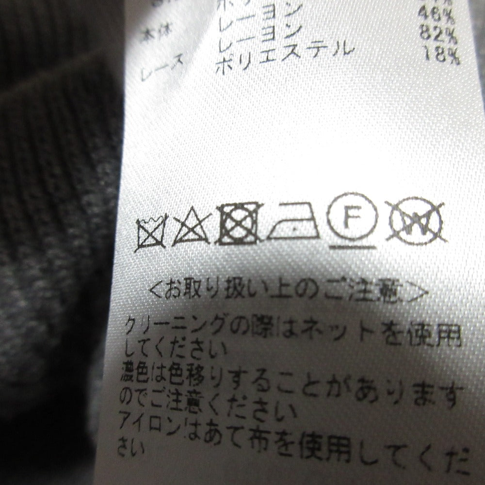 CELFORD クロシェ レース リブ ニット ドレス