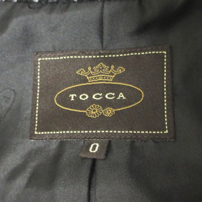 TOCCA バック リボン ツイード コート