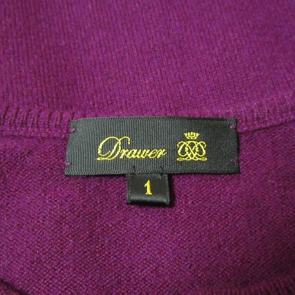 Drawer 14G カシミア カーディガン