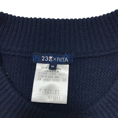 23区 RITA カシミヤポンチョ