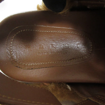 マルニ FB CRISCROSS STRAP ファー フスベットサンダル