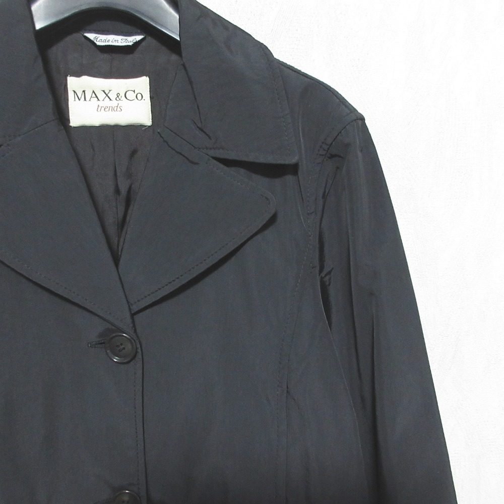 MAX&Co. トレンド テーラード カラー シングル ミドル コート