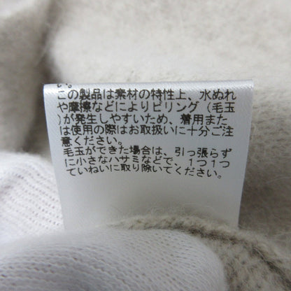 ebure シャギー フォックス シルク ブレンド ロング ニット ジレ