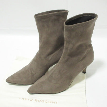 ファビオ ルスコーニ スエード ショートブーツ