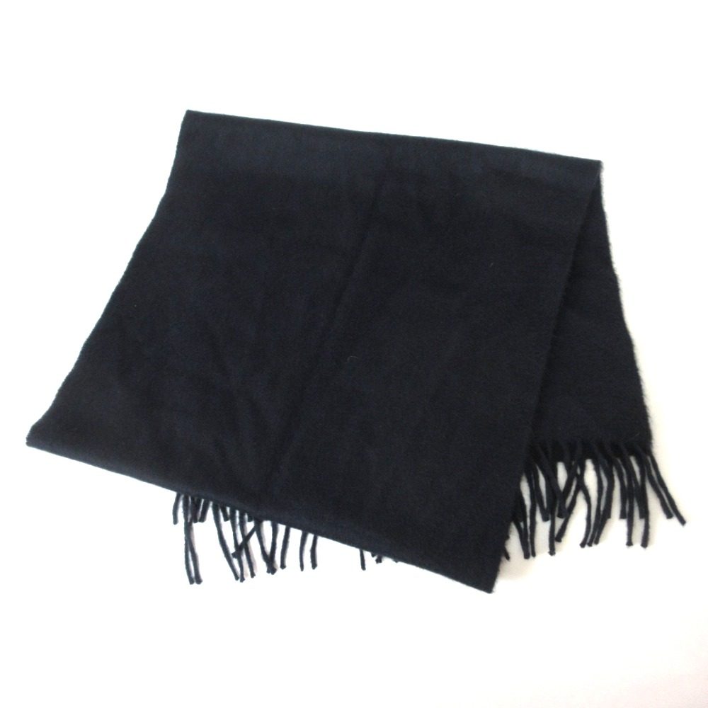 エルメス 刺繍ロゴ 100% カシミア スカーフ