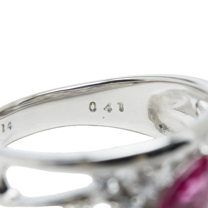 プラチナ ルビー ダイヤモンド リング