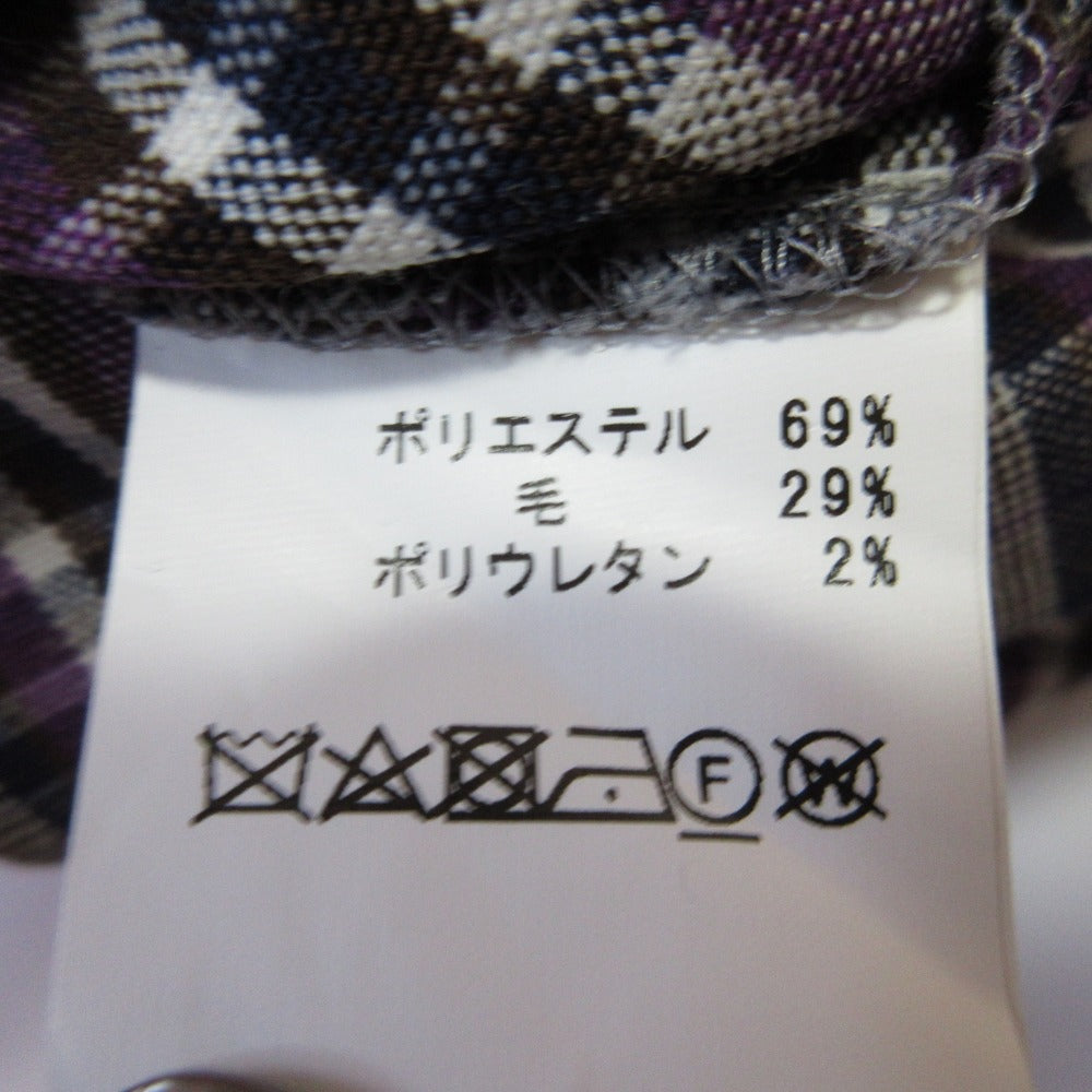 バーニーズ ニューヨーク チェック ロング シャツ ドレス