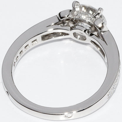 カルティエ Pt950 ダイヤモンド バレリーナ ソリティア リング