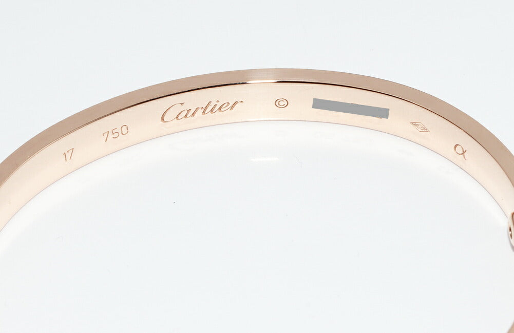 カルティエ ラブブレス Au750 バングル 17号