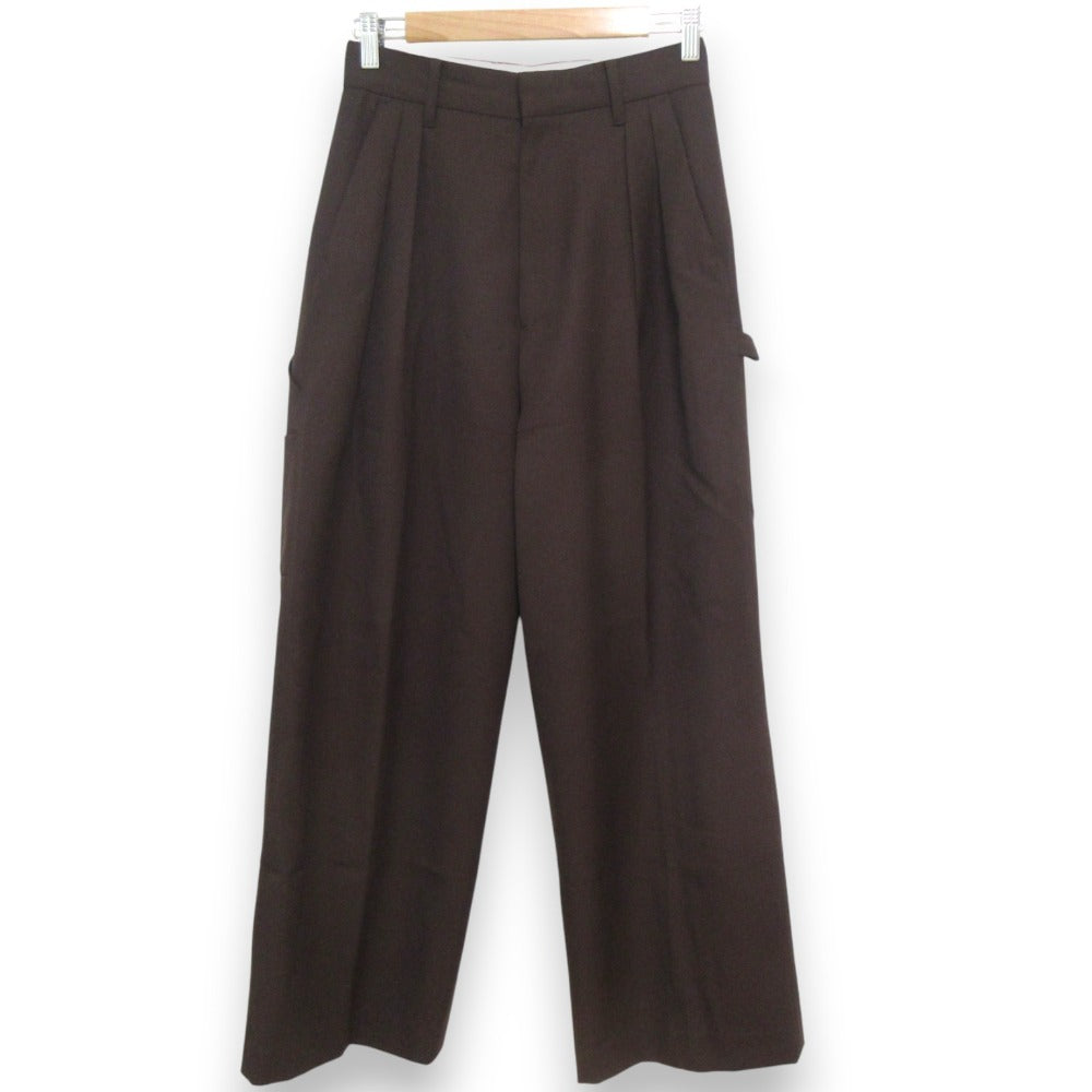 ETRE TOKYO 100% ウール ワーク ワイド パンツ