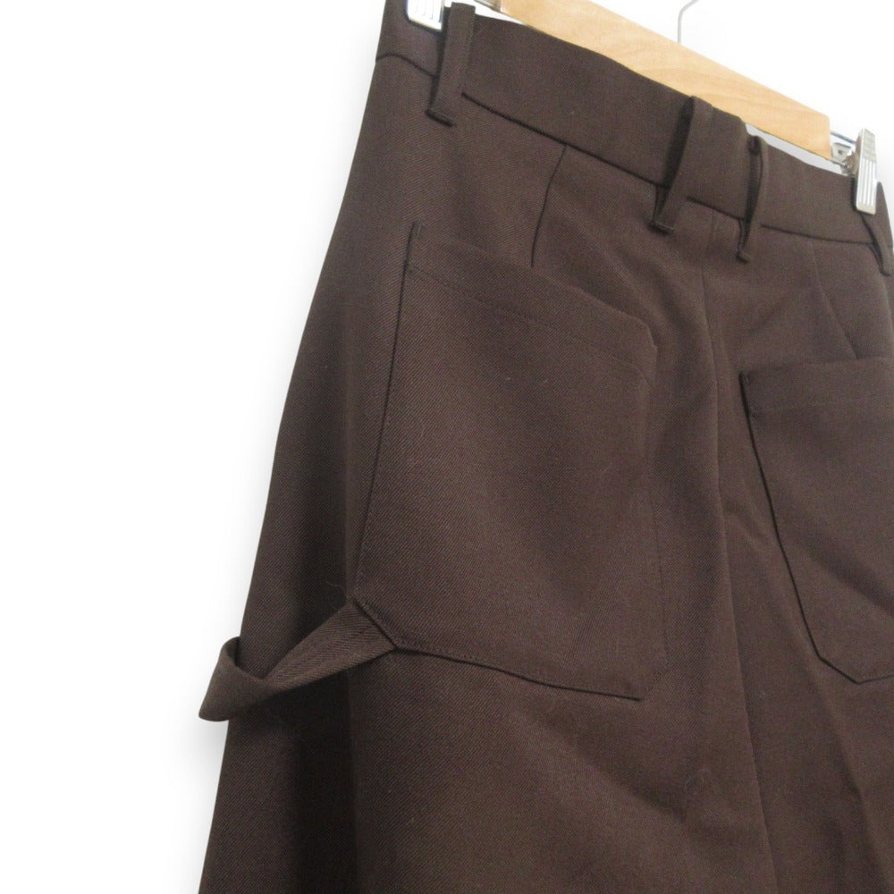 ETRE TOKYO 100% ウール ワーク ワイド パンツ