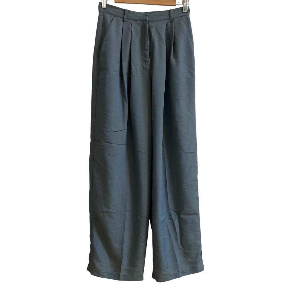 CLANE GLOSS WEAVE サテンワイドパンツ