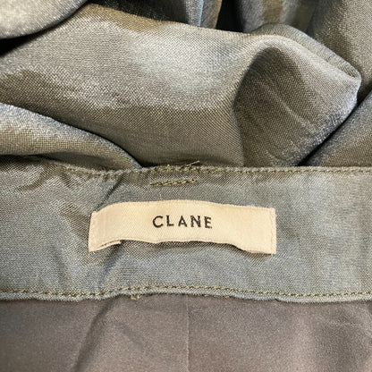 CLANE GLOSS WEAVE サテンワイドパンツ
