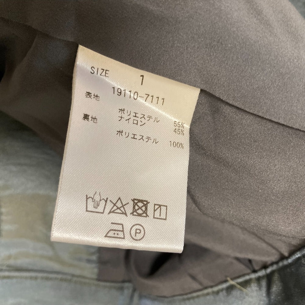 CLANE GLOSS WEAVE サテンワイドパンツ