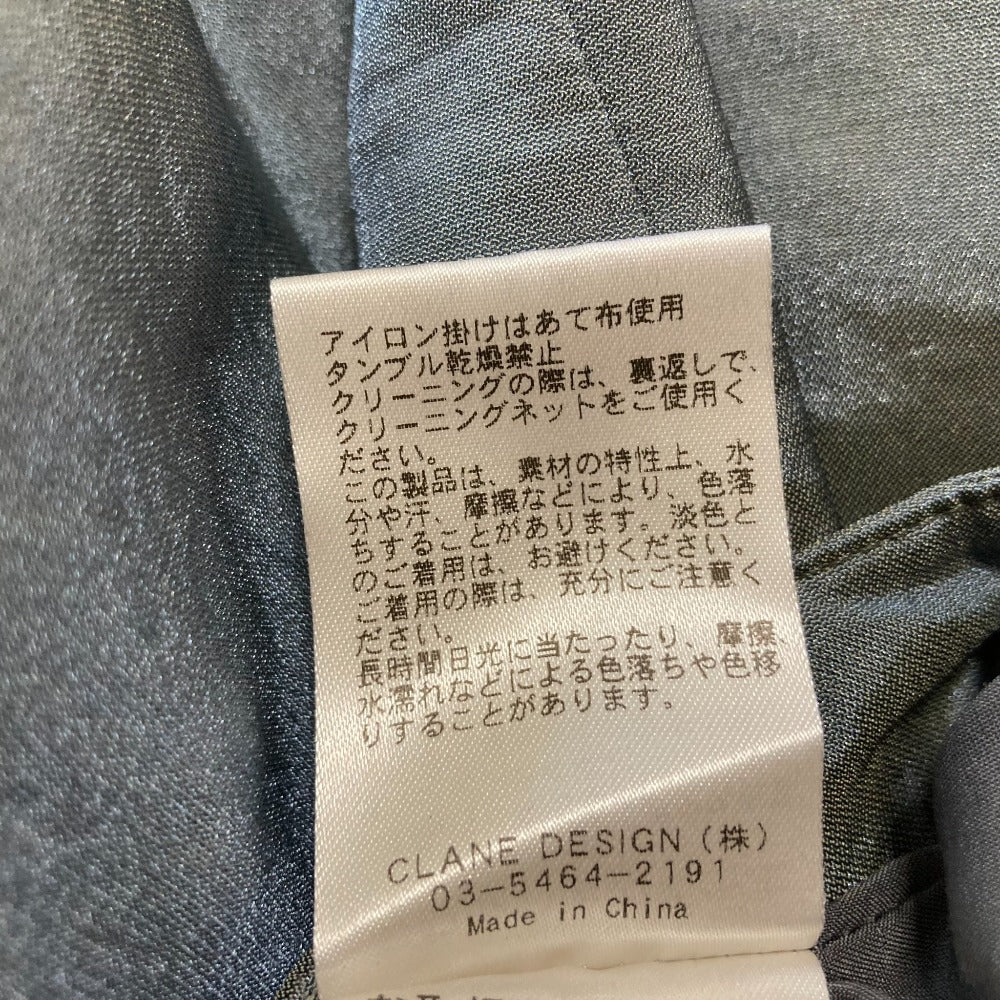CLANE GLOSS WEAVE サテンワイドパンツ