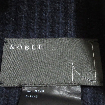 NOBLE 5G両畦ケープニット ウールプルオーバー