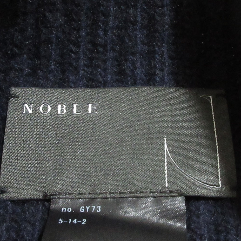 NOBLE 5G両畦ケープニット ウールプルオーバー