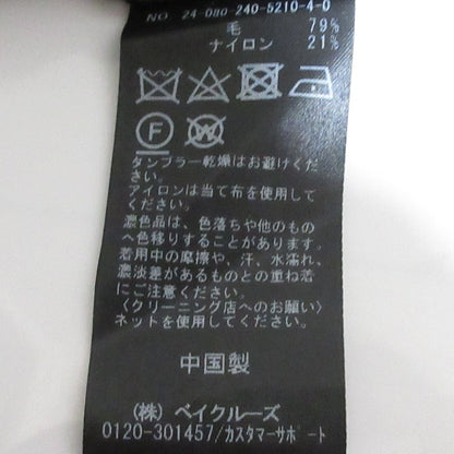 NOBLE 5G両畦ケープニット ウールプルオーバー