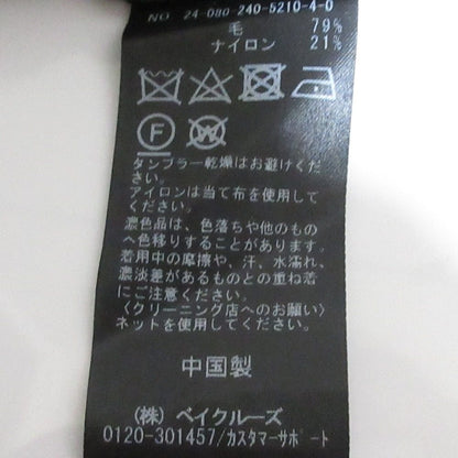 NOBLE 5G両畦ケープニット ウールプルオーバー