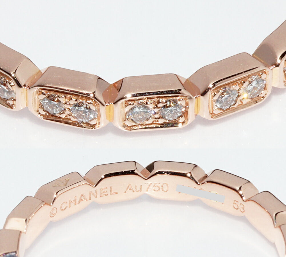 シャネル 18K ピンクゴールド プルミエールプロメスリング J4134