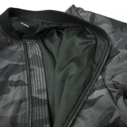 スタンプド Camouflage Tech Zip 中綿ジャケット