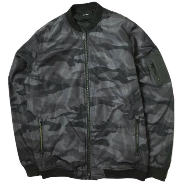 スタンプド Camouflage Tech Zip 中綿ジャケット