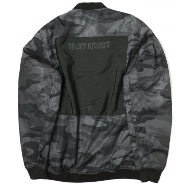 スタンプド Camouflage Tech Zip 中綿ジャケット