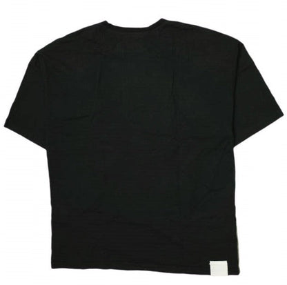UEG オーバーサイズ Tシャツ テープ プリント ブラック