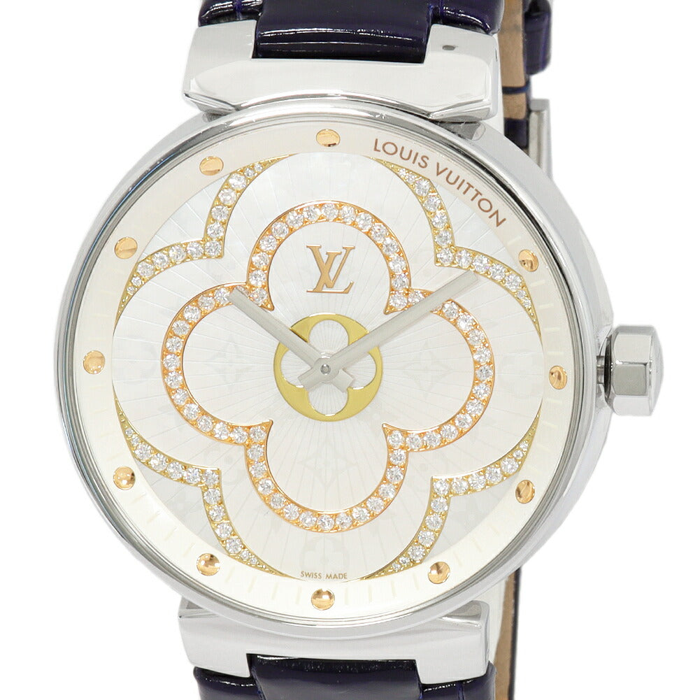 ルイヴィトン タンブール ムーンディヴァイン ステンレススチール 腕時計