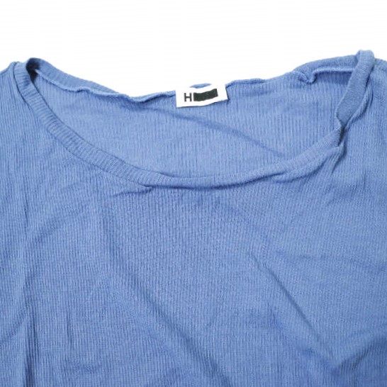 エイチビューティーアンドユース COTTON RIB CREW NECK PULLOVER コットントップス